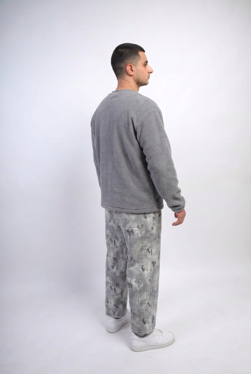 SW7 Grey Camo Sweatshirt & Pants Set