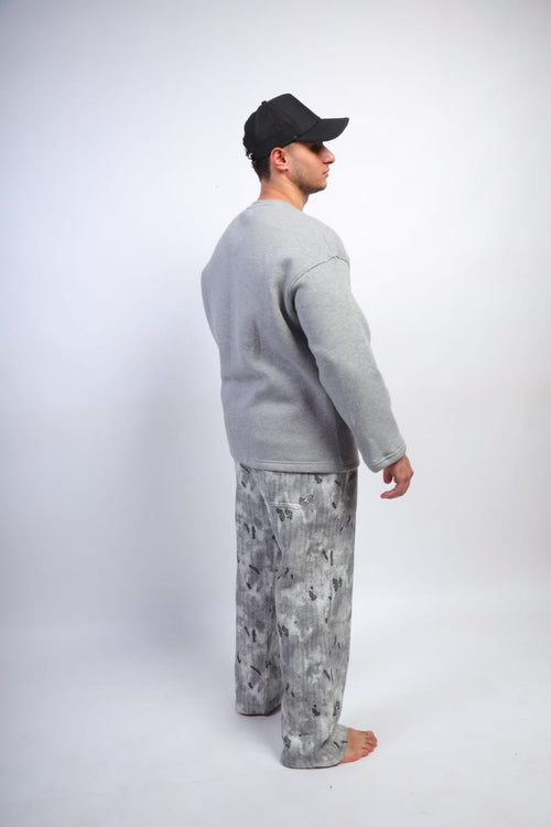 SW7 Grey Camo Sweatshirt & Pants Set